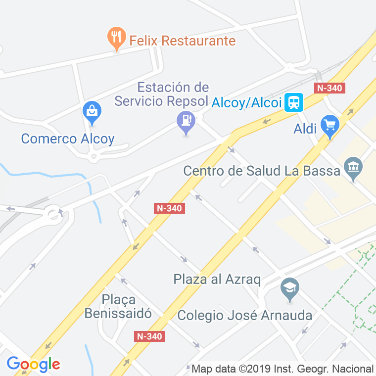 Código Postal calle Gabriel Miro en Alcoi/Alcoy