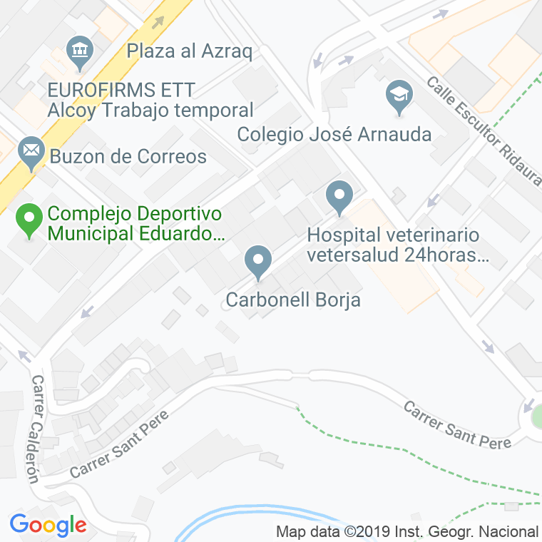 Código Postal calle Joanot Martorell en Alcoi/Alcoy
