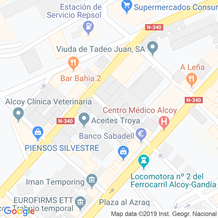 Código Postal calle Mestre Laporta en Alcoi/Alcoy
