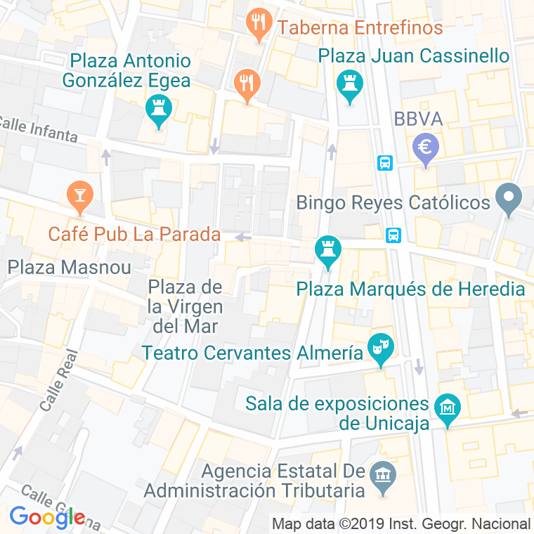 Código Postal calle Antonio Ledesma en Almería