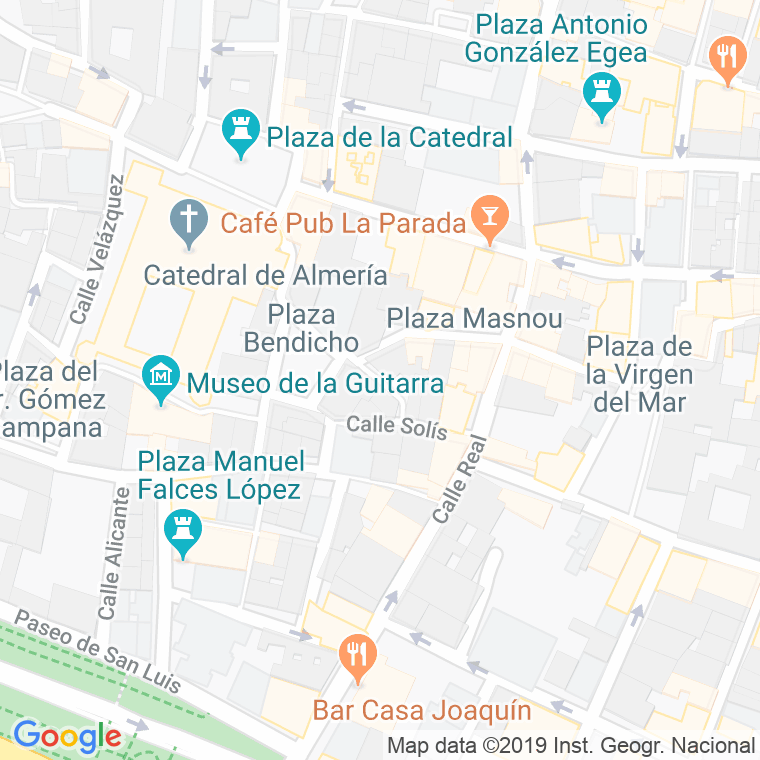 Código Postal calle Cisneros en Almería