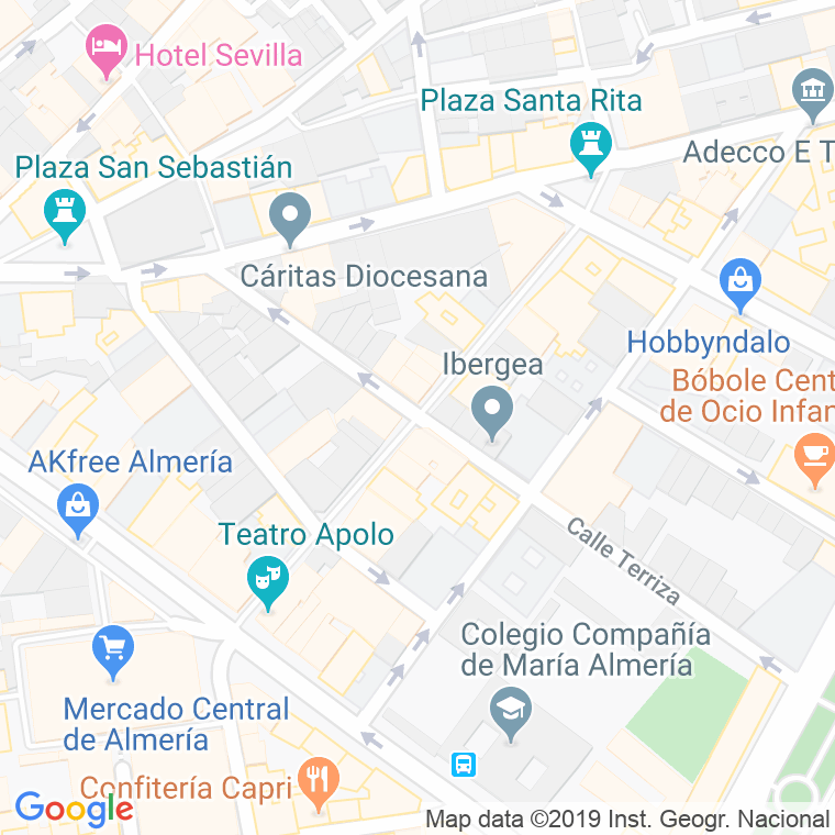 Código Postal calle Juan Lirola   (Impares Del 1 Al 15)  (Pares Del 2 Al 12) en Almería