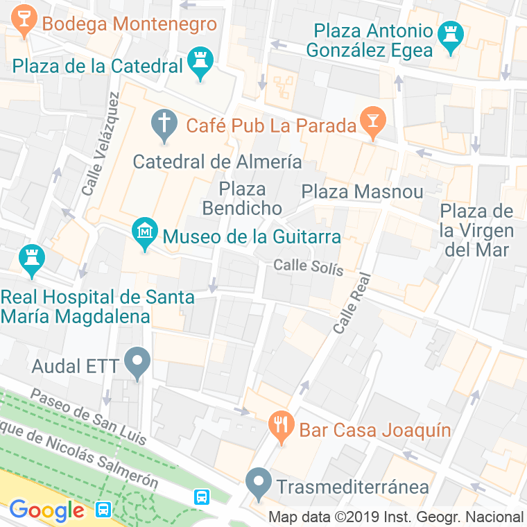 Código Postal calle Manuel Luque   (Impares Del 1 Al 1)  (Pares Del 4 Al 4) en Almería