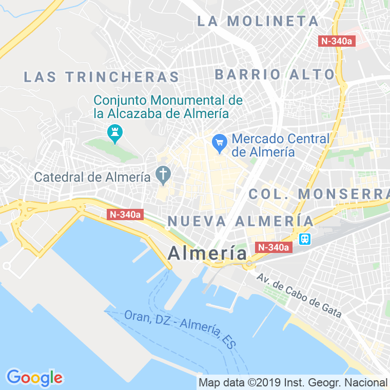 Código Postal calle Manzana en Almería