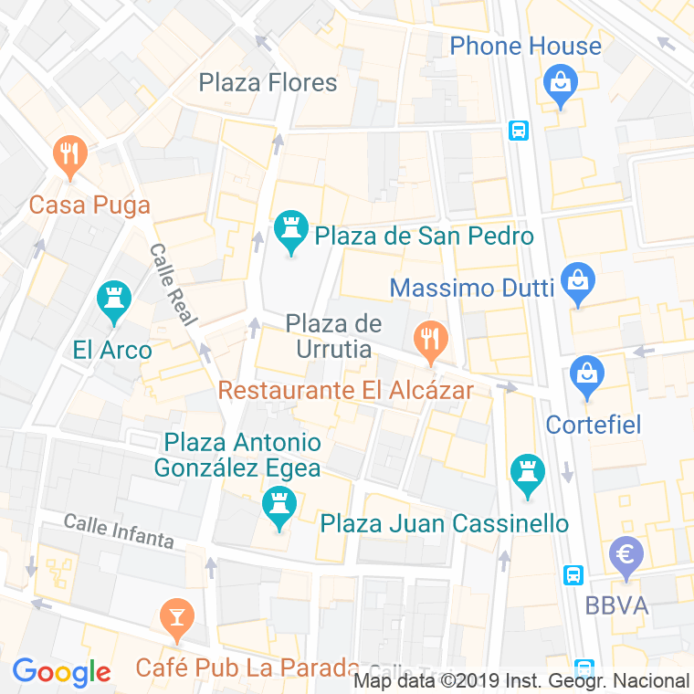 Código Postal calle Urrutia, plaza en Almería