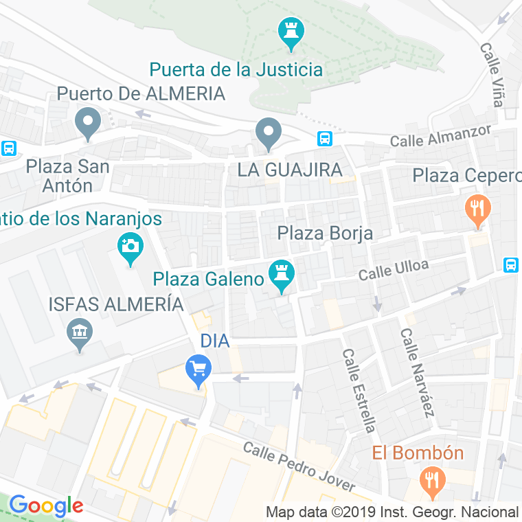 Código Postal calle Borja en Almería