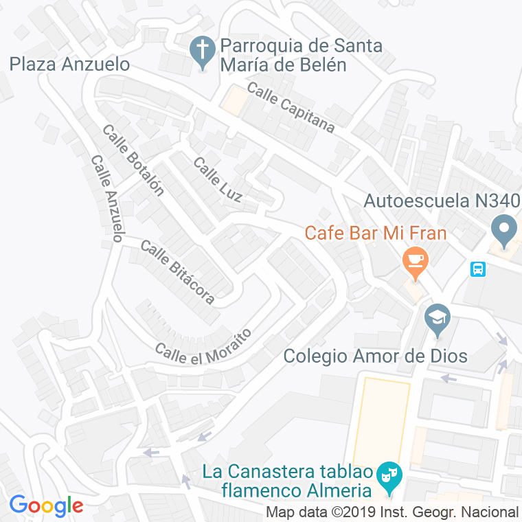 Código Postal calle Brujula en Almería