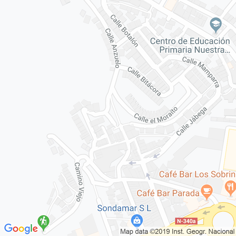 Código Postal calle Canteras Viejas, camino en Almería