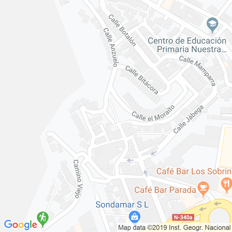 Código Postal calle Canteras Viejas, rincon en Almería