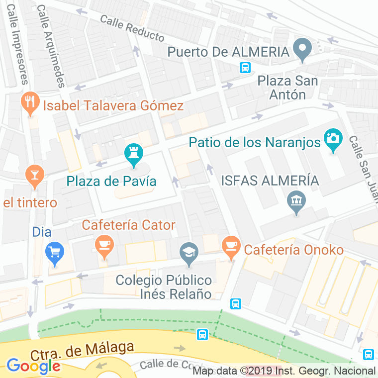 Código Postal calle Carreterias en Almería