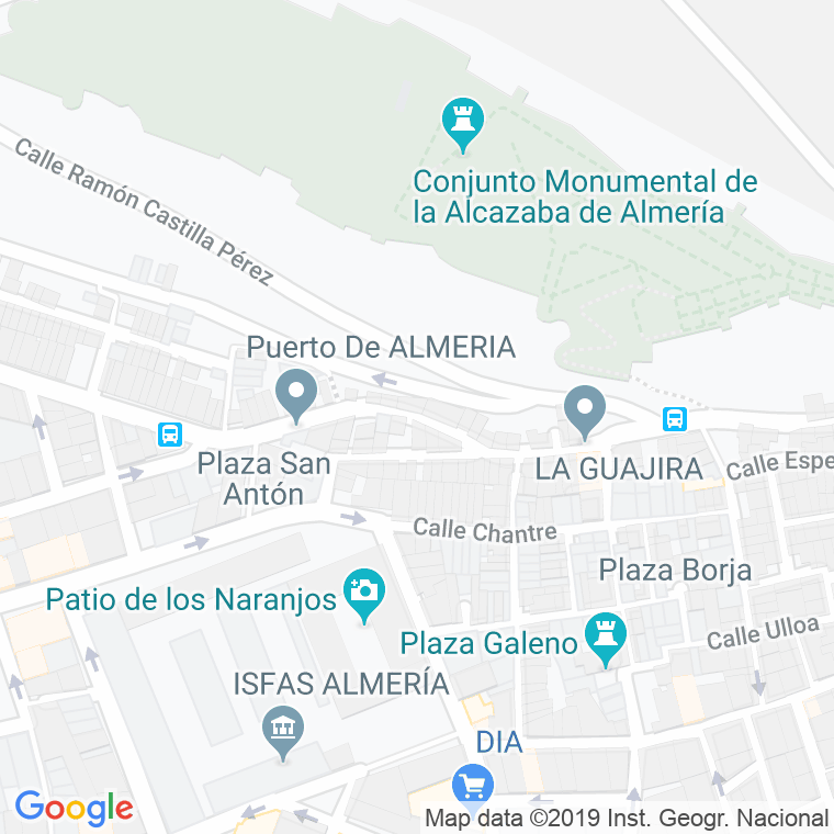 Código Postal calle Cruces Bajas en Almería