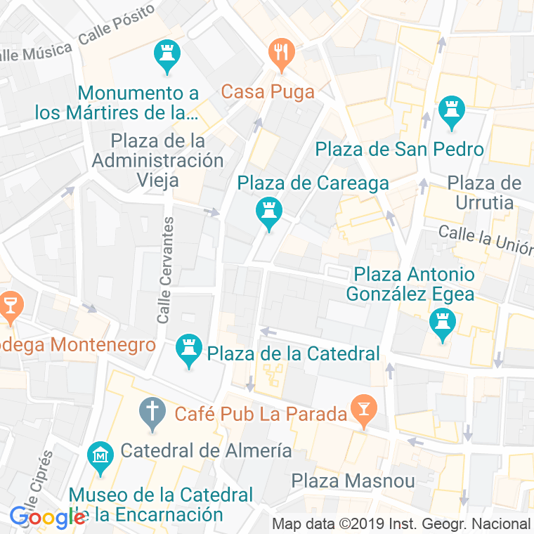 Código Postal calle Careaga, plaza en Almería