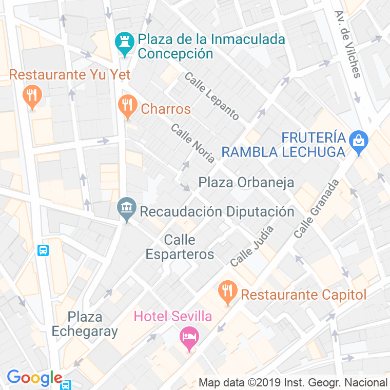 Código Postal calle Cruces, Las en Almería
