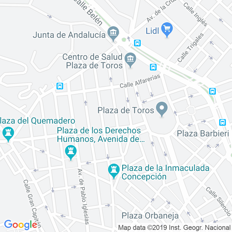 Código Postal calle Cucarro en Almería