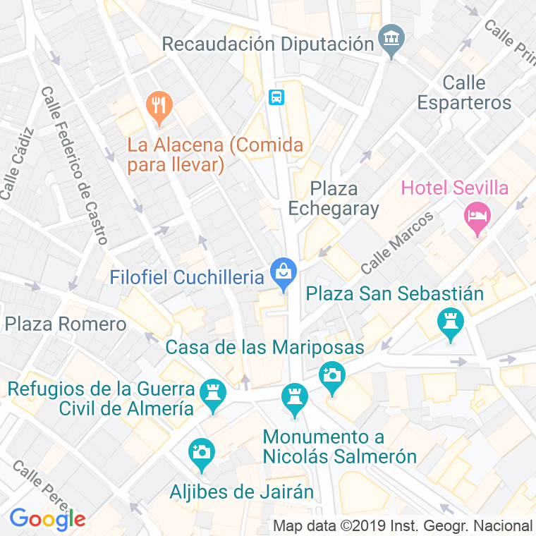 Código Postal calle Flora en Almería