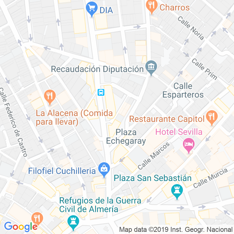 Código Postal calle Independencia en Almería