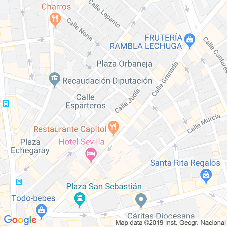 Código Postal calle Judia en Almería