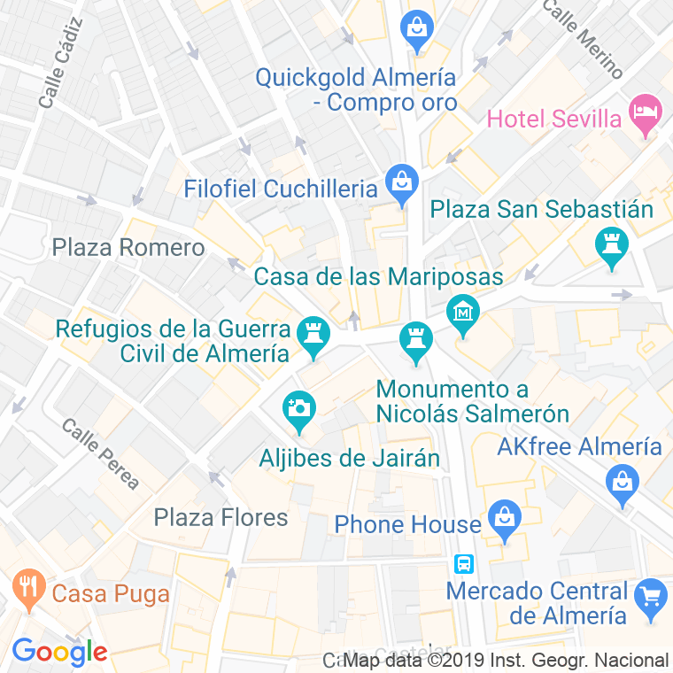 Código Postal calle Manuel Perez Garcia, plaza en Almería