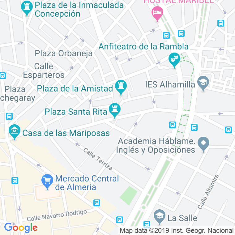 Código Postal calle Alcalde Muñoz en Almería