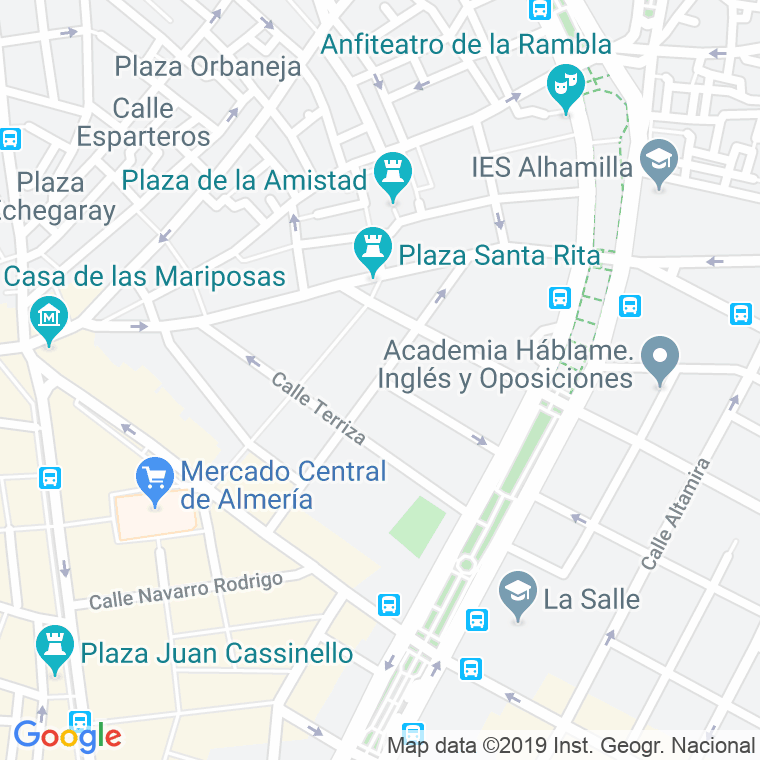 Código Postal calle Dolores Rodriguez Sopeña en Almería