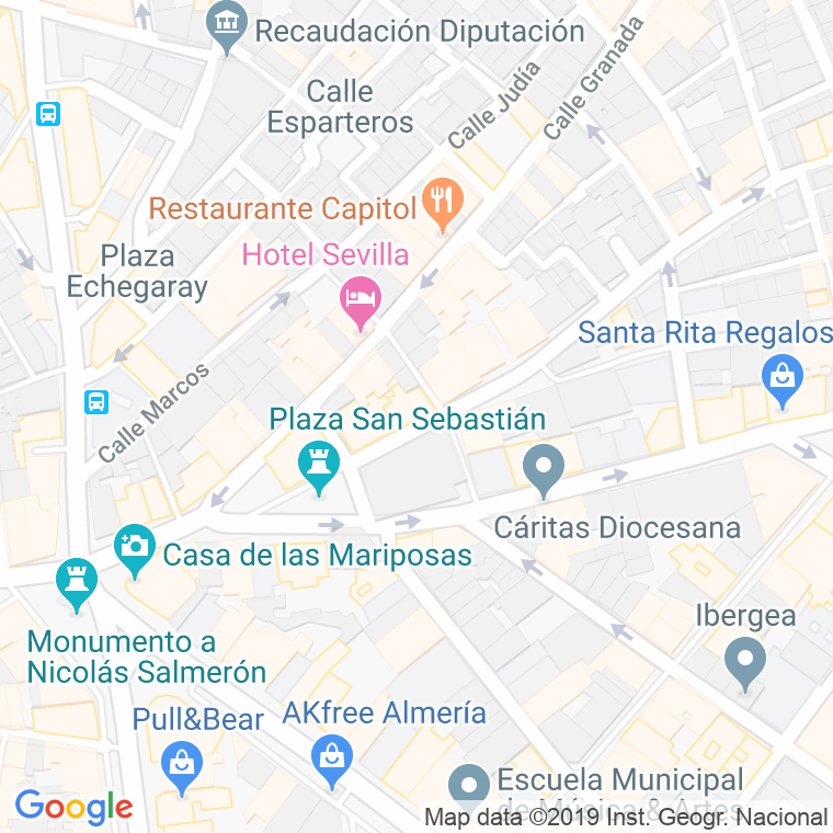 Código Postal calle Obrador en Almería