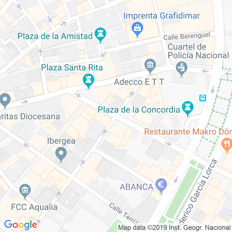 Código Postal calle Santos Zarate en Almería