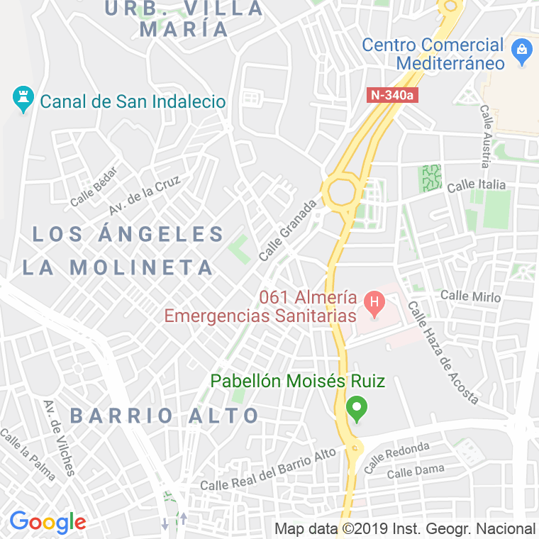 Código Postal calle Amatisteros, rambla (Impares Del 1 Al Final)  (Pares Del 4 Al Final) en Almería