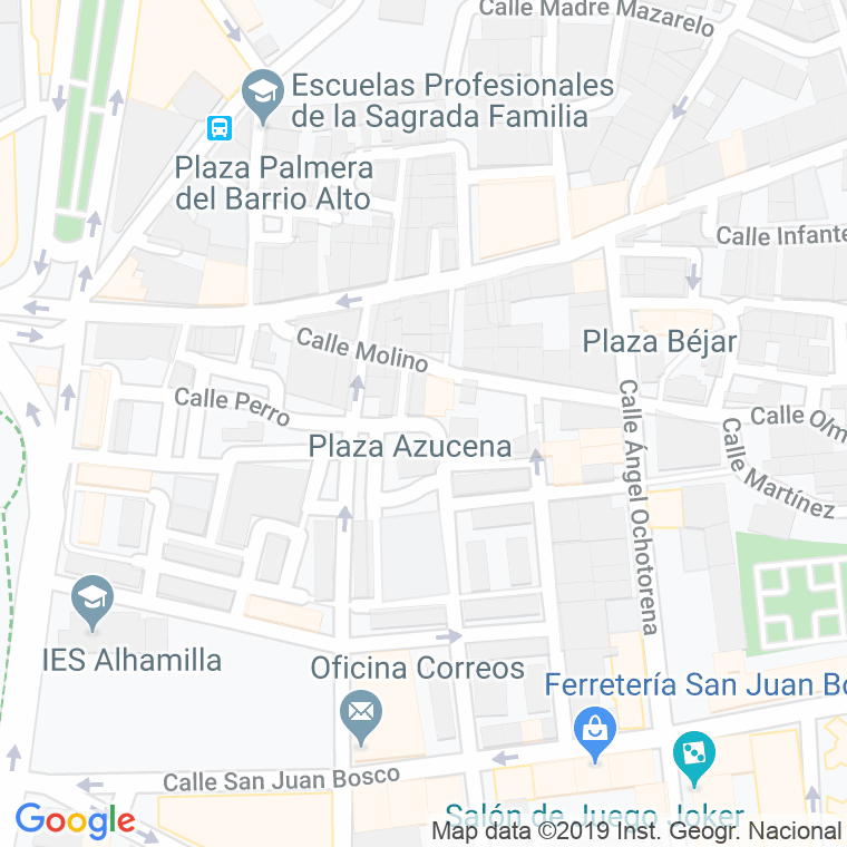 Código Postal calle Azucena, plaza en Almería