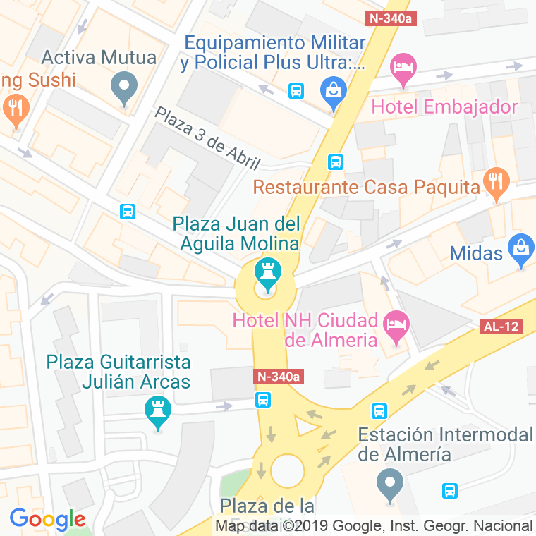 Código Postal calle Barca en Almería