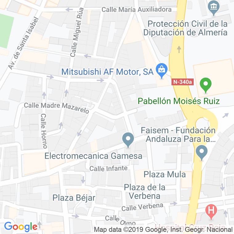Código Postal calle Fuentenueva en Almería