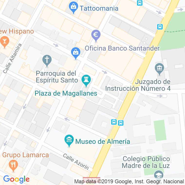 Código Postal calle Magallanes en Almería