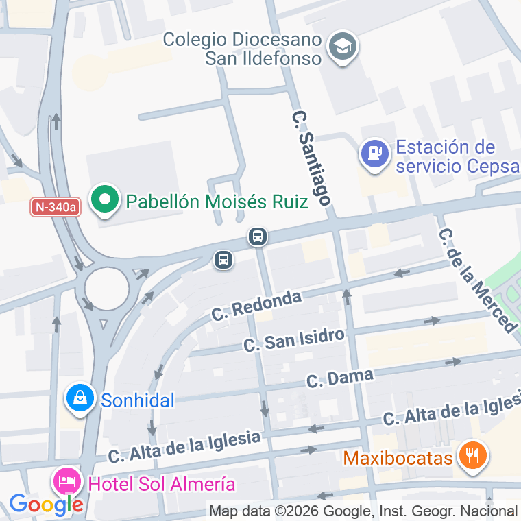 Código postal de Calle Menendez Pelayo en Almeria