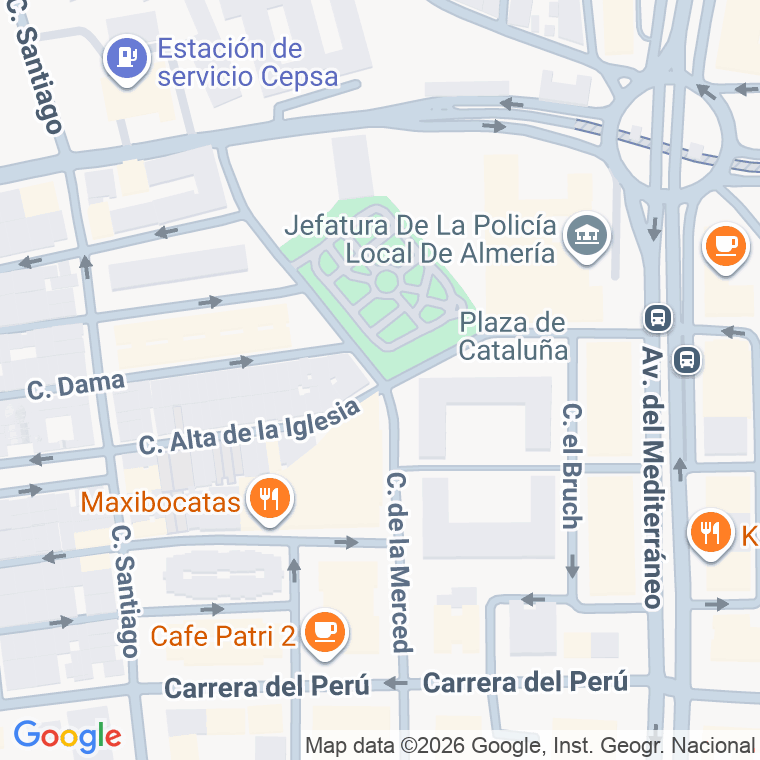 Código postal de Calle Merced (de La) en Almeria
