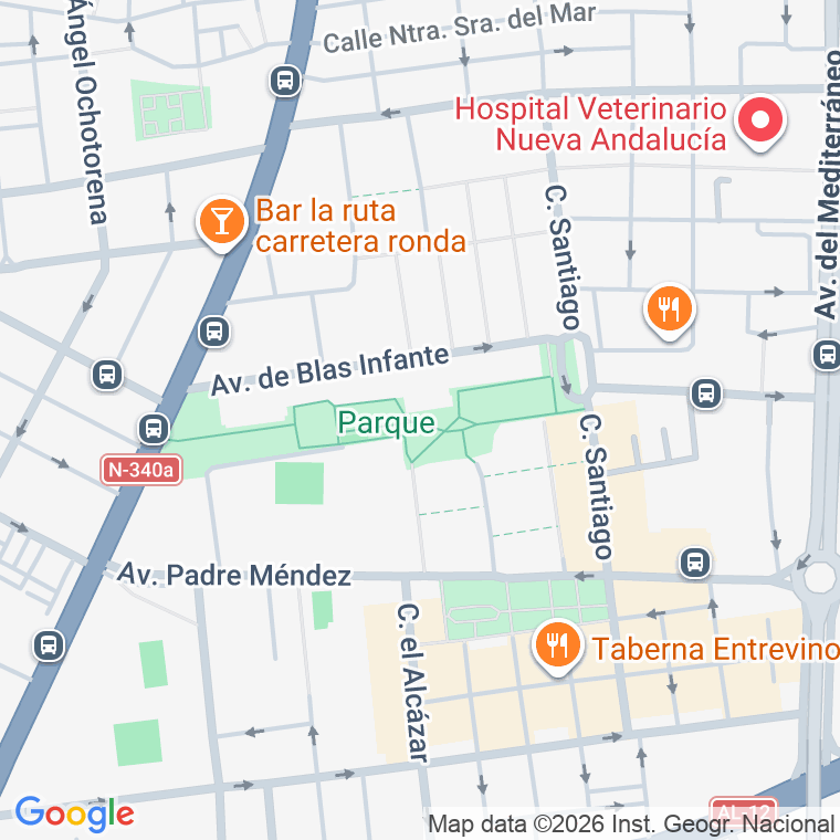Código postal de Pque Parque de San Isidro en Almeria