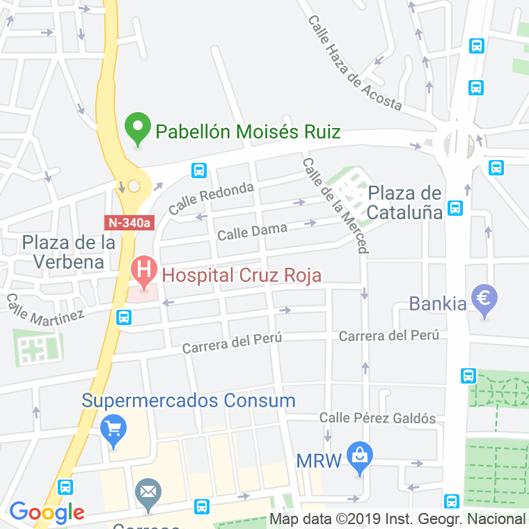 Código Postal calle Baja De La Iglesia en Almería