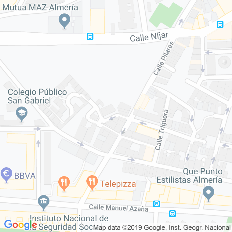 Código Postal calle Balsa Del Diezmo en Almería