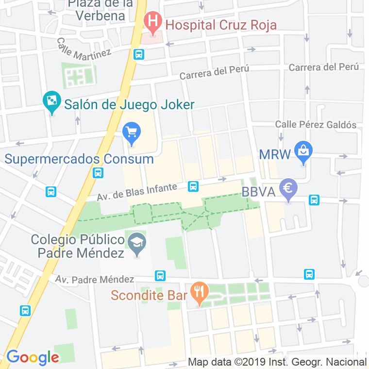 Código Postal calle Blas Infante, avenida en Almería