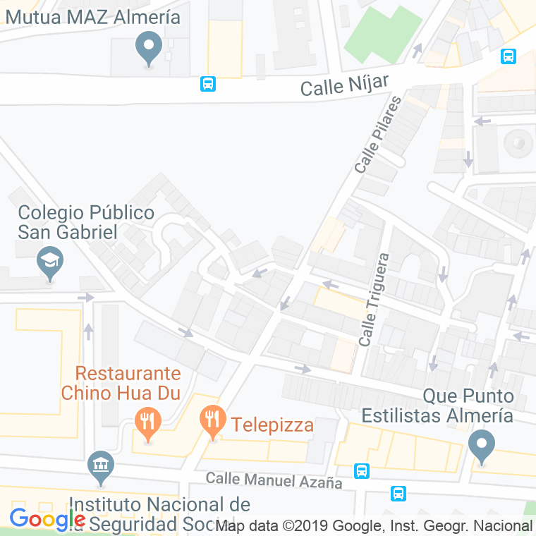 Código Postal calle Diezmo, callejon en Almería