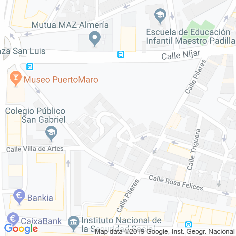 Código Postal calle Diezmo, patio en Almería