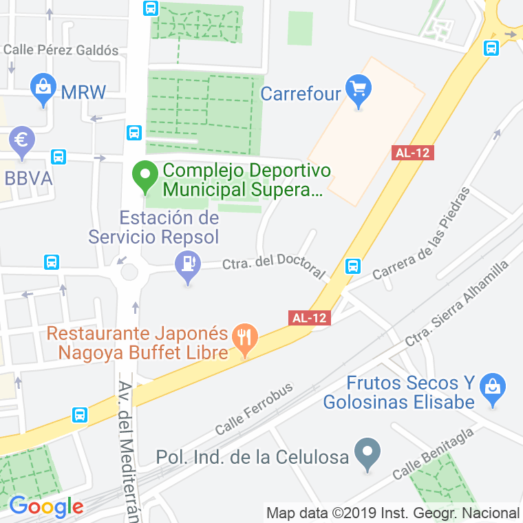 Código Postal calle Doctoral Carrera en Almería