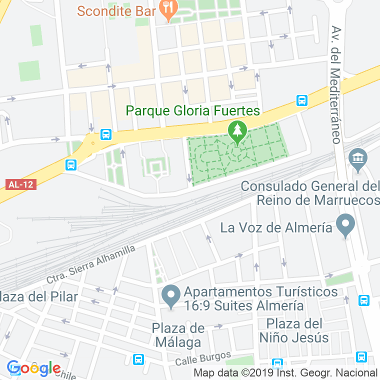 Código Postal calle Elio Antonio De Nebrija en Almería