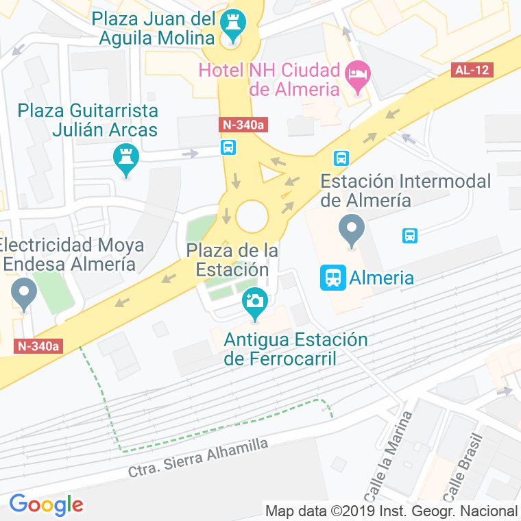 Código Postal calle Estacion, plaza en Almería