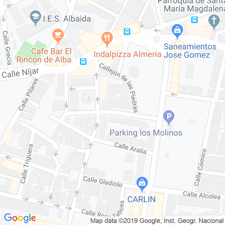 Código Postal calle Florentino Castañeda en Almería