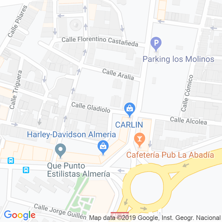 Código Postal calle Gladiolo en Almería