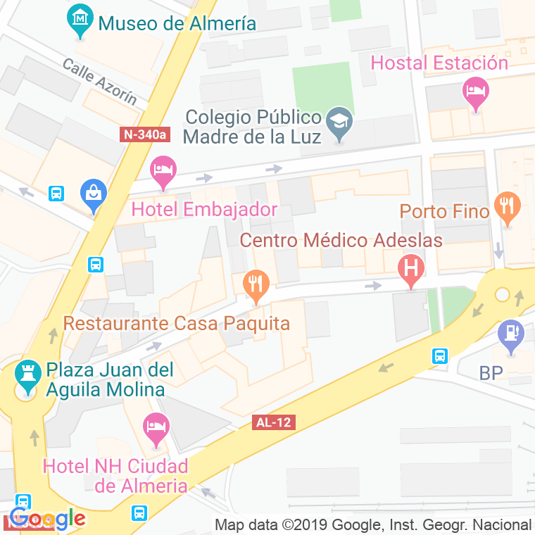 Código Postal calle Maria Zambrano en Almería
