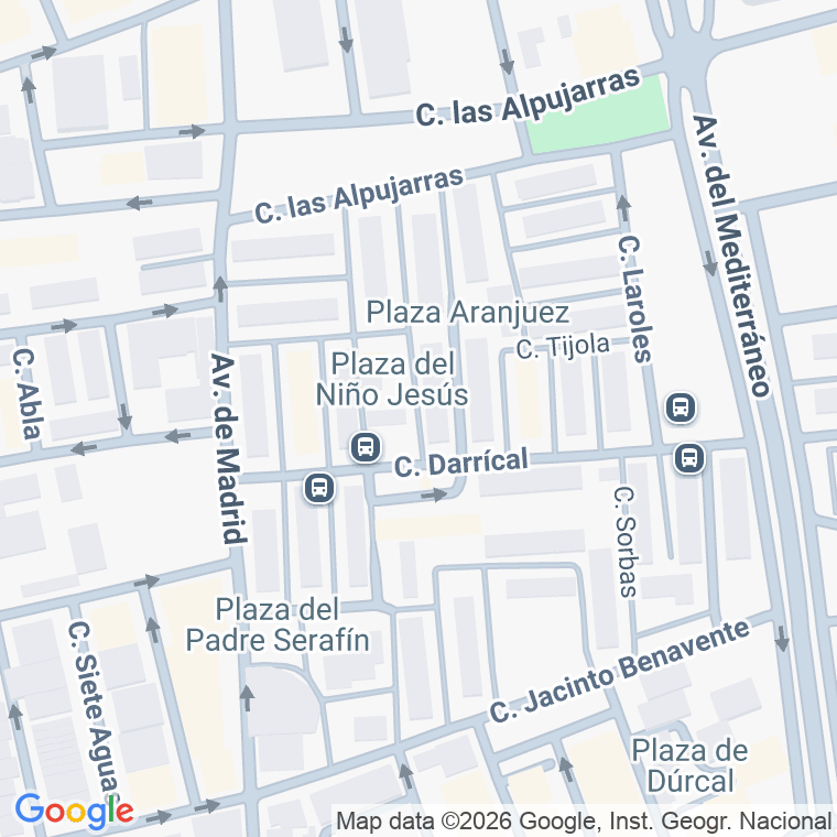 Código postal de Plaza Niño Jesus (del) en Almeria