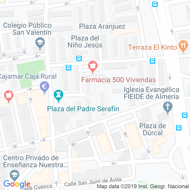 Código Postal calle Albox en Almería