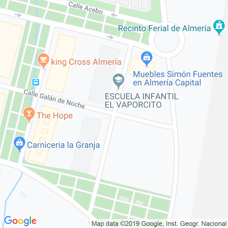 Código Postal calle Arbol Del Amor en Almería