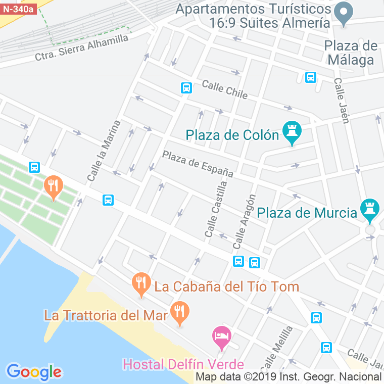 Código Postal calle Baleares en Almería