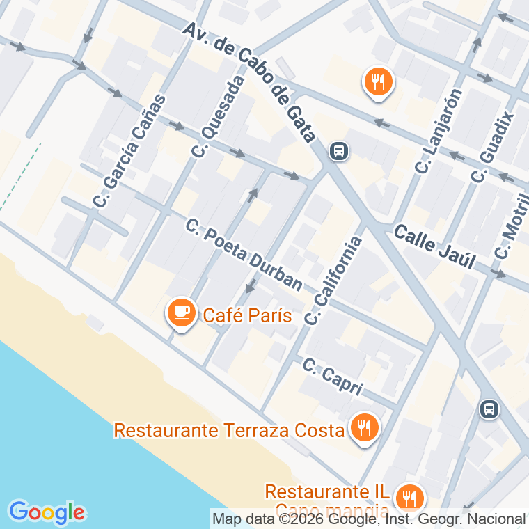 Código postal de Poeta Durban en Almería